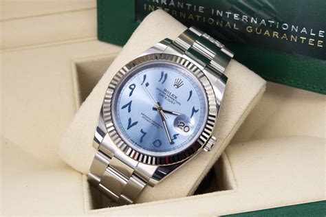 rolex datejust ice blue dial|blue Rolex Datejust 41.